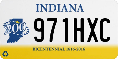 IN license plate 971HXC