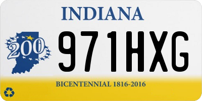 IN license plate 971HXG