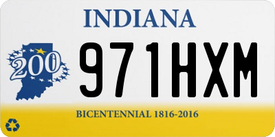 IN license plate 971HXM