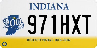 IN license plate 971HXT