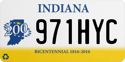 IN license plate 971HYC
