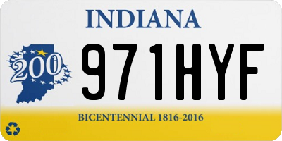 IN license plate 971HYF