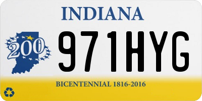 IN license plate 971HYG
