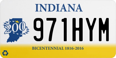 IN license plate 971HYM