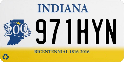 IN license plate 971HYN