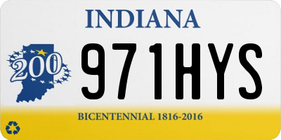 IN license plate 971HYS