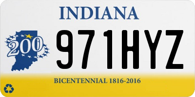 IN license plate 971HYZ