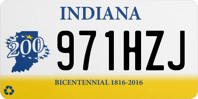 IN license plate 971HZJ