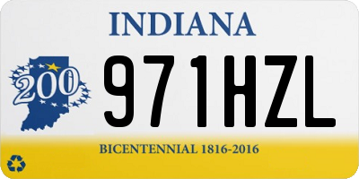 IN license plate 971HZL