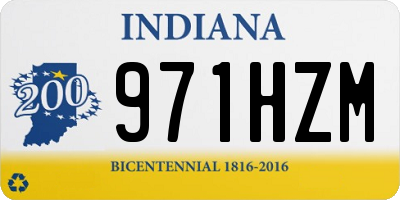IN license plate 971HZM