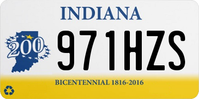IN license plate 971HZS