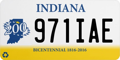 IN license plate 971IAE