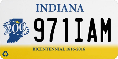 IN license plate 971IAM