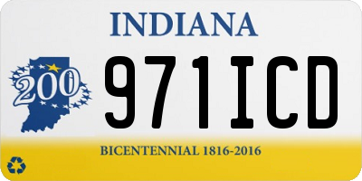 IN license plate 971ICD