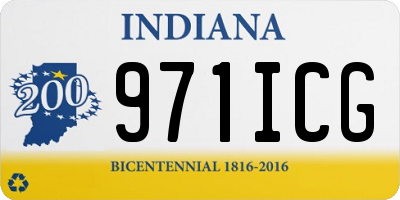 IN license plate 971ICG