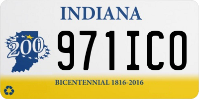 IN license plate 971ICO