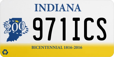 IN license plate 971ICS