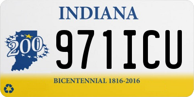 IN license plate 971ICU
