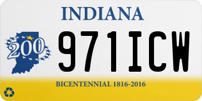 IN license plate 971ICW