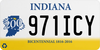 IN license plate 971ICY