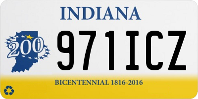IN license plate 971ICZ