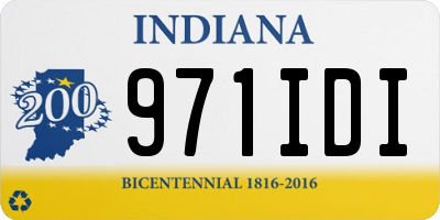 IN license plate 971IDI