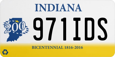 IN license plate 971IDS