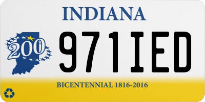 IN license plate 971IED