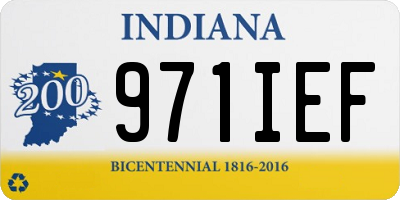 IN license plate 971IEF