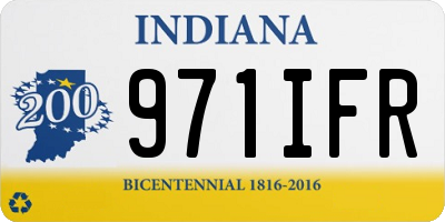 IN license plate 971IFR