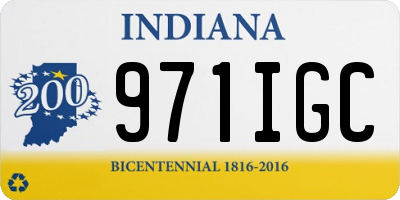 IN license plate 971IGC