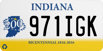 IN license plate 971IGK