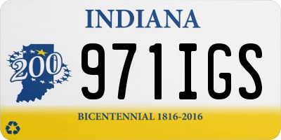 IN license plate 971IGS