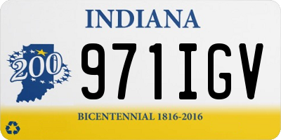 IN license plate 971IGV