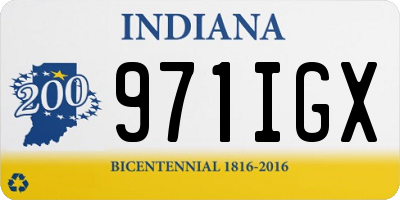 IN license plate 971IGX
