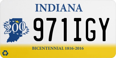 IN license plate 971IGY