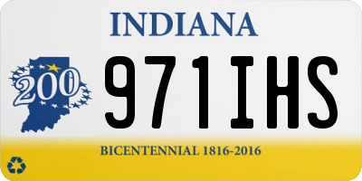 IN license plate 971IHS