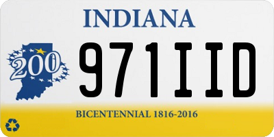 IN license plate 971IID
