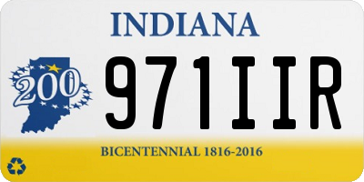 IN license plate 971IIR