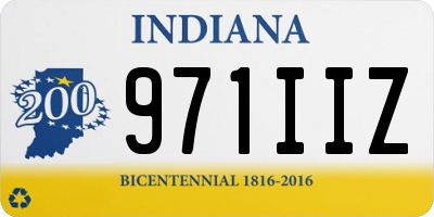IN license plate 971IIZ