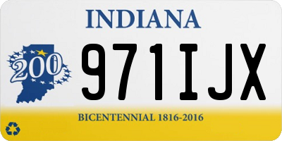IN license plate 971IJX