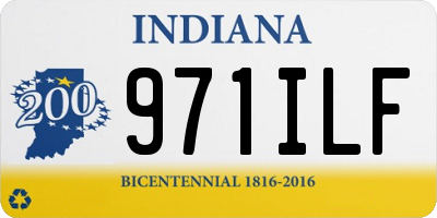 IN license plate 971ILF