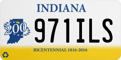 IN license plate 971ILS