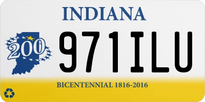 IN license plate 971ILU