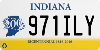 IN license plate 971ILY