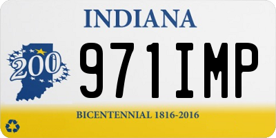 IN license plate 971IMP