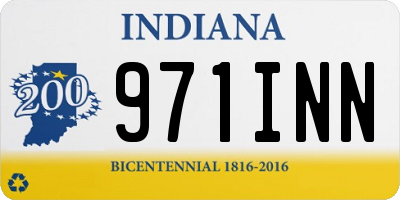 IN license plate 971INN