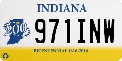 IN license plate 971INW