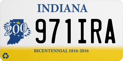 IN license plate 971IRA