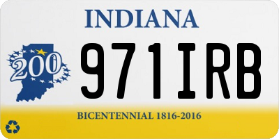 IN license plate 971IRB
